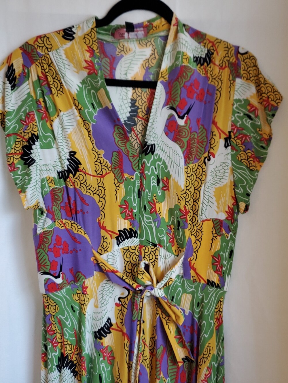 Seaside Dress Tropical Cranes Trashy Diva Size 10